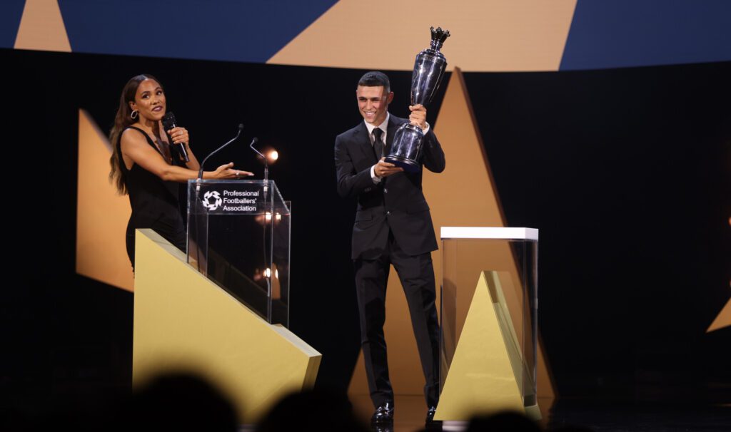 PFA Awards Phill Foden Lifting Trophy