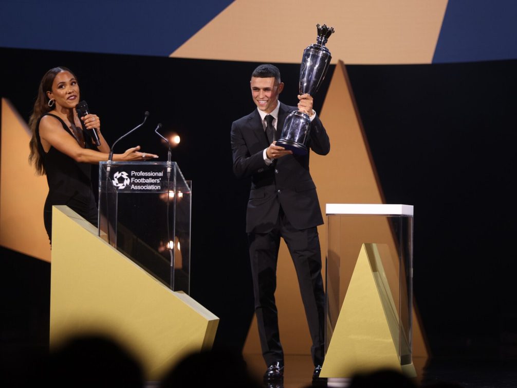 PFA Awards Phill Foden Lifting Trophy